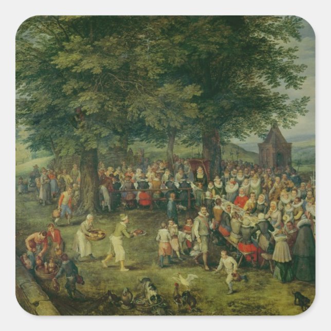 Adesivo Quadrado O Banquete de Casamento (Frente)