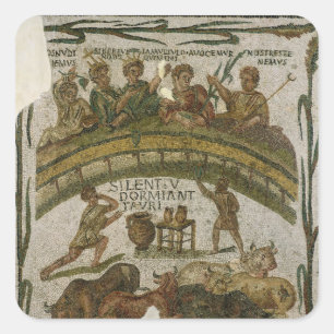 Adesivo Quadrado O banquete do traje, de EL-Jem c.200-220