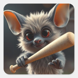 Adesivo Quadrado O Baseball "BAT"