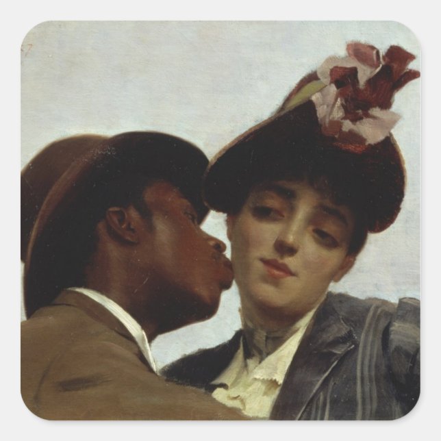 Adesivo Quadrado O Beijo, 1887 (Frente)