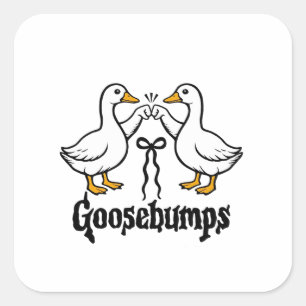 Adesivo Quadrado O Bobo Goose Engraçado Melhor Amigos