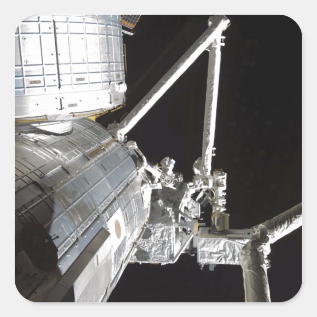 Adesivo Quadrado O braço robótico do experimento japonês Modu 2 (Frente)