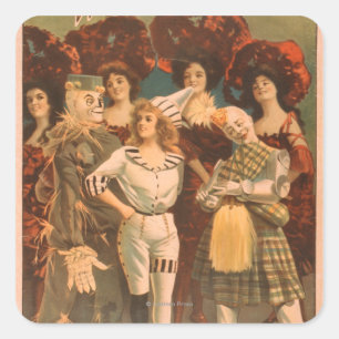 Adesivo Quadrado "O bruxo de Oz" Poster de Teatro Musical #1