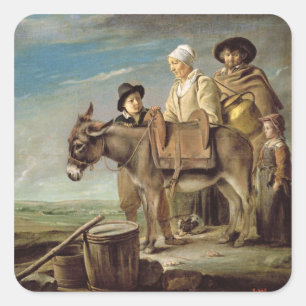 Adesivo Quadrado O burro (óleo em canvas)