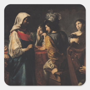 Adesivo Quadrado O caixa de fortuna