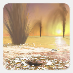 Adesivo Quadrado O calote polar polar sul marciano