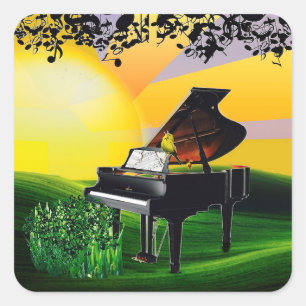 ADESIVO QUADRADO O CANÁRIO DO SOL!