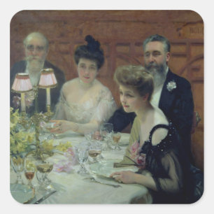 Adesivo Quadrado O canto da mesa, 1904