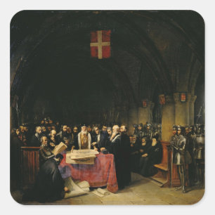 Adesivo Quadrado O capítulo da ordem de St John de Jerusalem