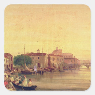 Adesivo Quadrado O Careenage, Bridgetown, Barbados, c.1848
