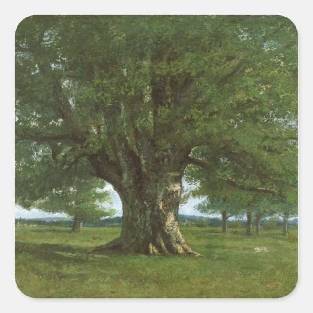 Adesivo Quadrado O Carvalho de Flagey, chamado Vercingetorix (Frente)