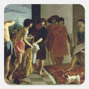 Adesivo Quadrado O casaco de Joseph, 1630