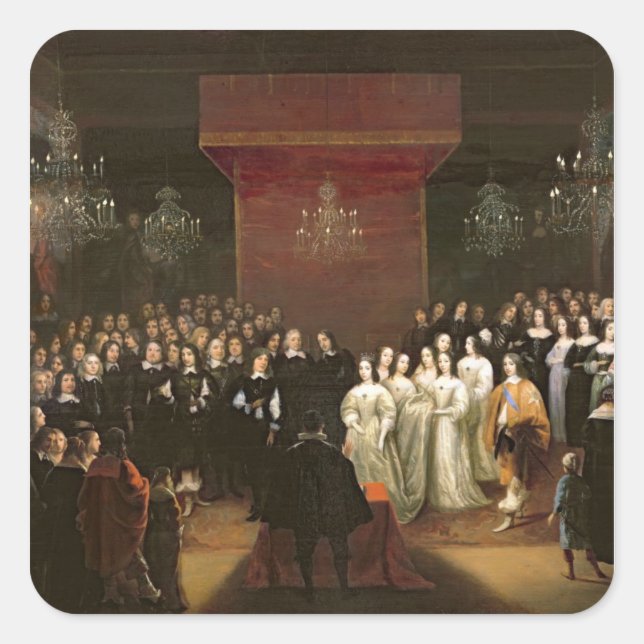 Adesivo Quadrado O Casamento de Frederick William (Frente)