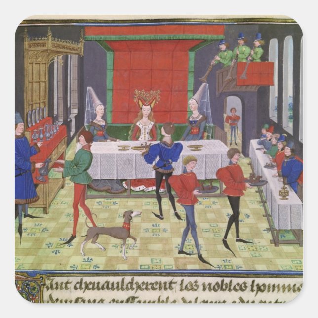 Adesivo Quadrado O Casamento de Renaud de Montauban e Clarisse (Frente)