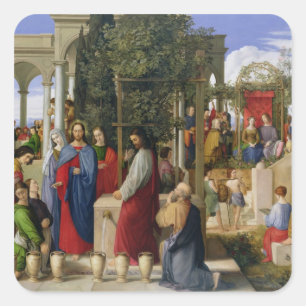 Adesivo Quadrado O Casamento no Cana, 1819