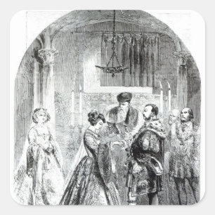 Adesivo Quadrado O casamento privado de Anne Boleyn