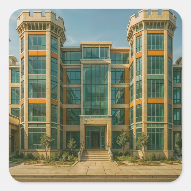 Adesivo Quadrado O Castelo Crystal Citadel (Frente)