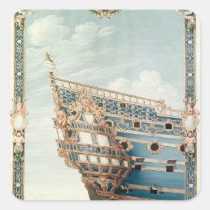 Adesivo Quadrado O castelo de "Le Soleil Royal"