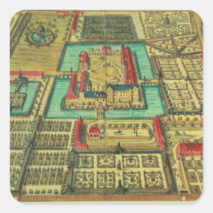 Adesivo Quadrado O castelo do príncipe de Kothen