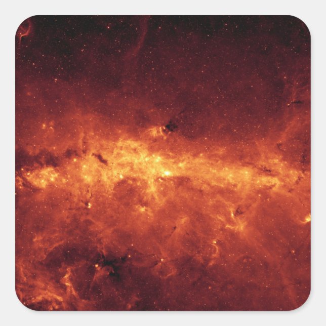 Adesivo Quadrado O centro da Via Látea afunda com poeira (Frente)