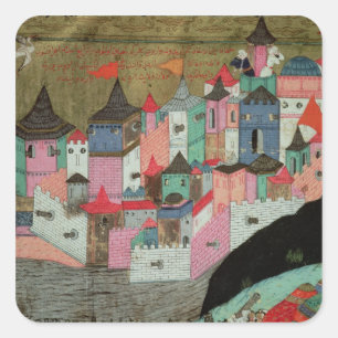 Adesivo Quadrado O cerco de Belgrado