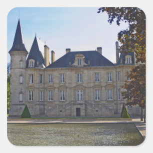 Adesivo Quadrado O Chateau Pichon Longueville Baron e lago