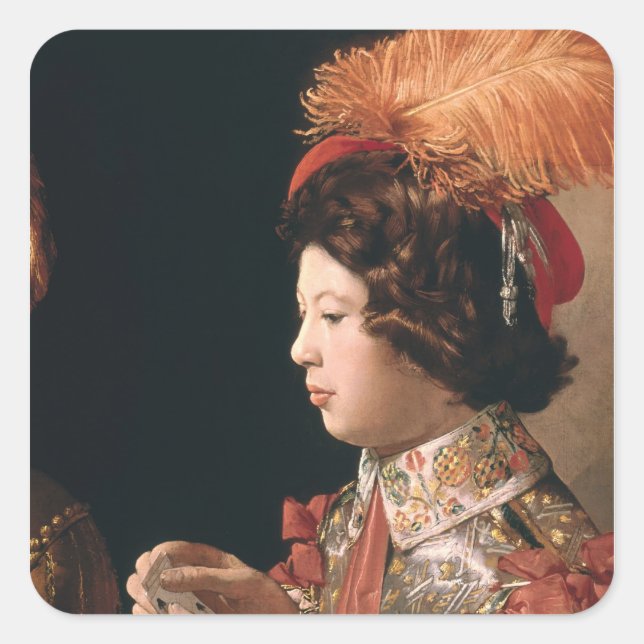 Adesivo Quadrado O Cheat com o Ás dos Diamantes (Frente)