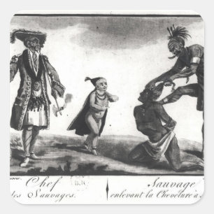 Adesivo Quadrado O Chefe dos Savages a escalar o inimigo