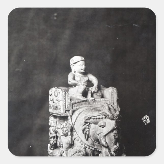 Adesivo Quadrado O Chessboard de Charlemagne" (Frente)