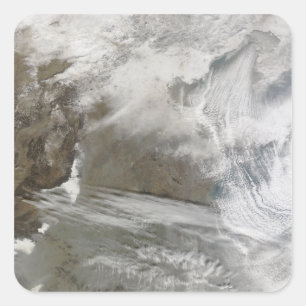 Adesivo Quadrado O cobrir de neve cerca BO Hai