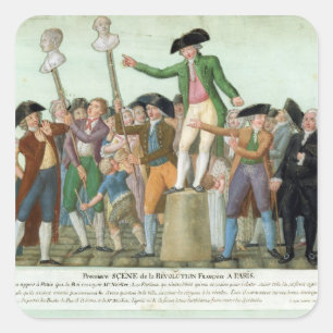 Adesivo Quadrado O começo da Revolução Francesa