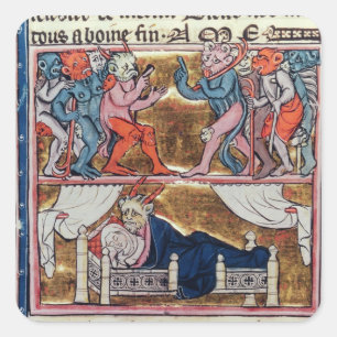 Adesivo Quadrado O Conselho dos demónios, 'do l'Histoire de Merlin