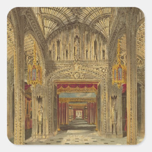 Adesivo Quadrado O Conservatório de Carlton House do Roy de Pyne