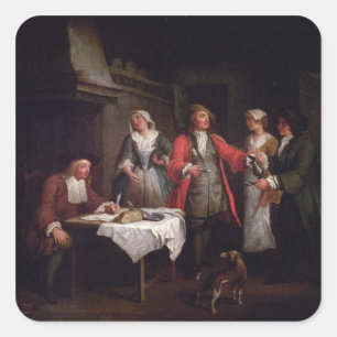 Adesivo Quadrado O contrato de casamento