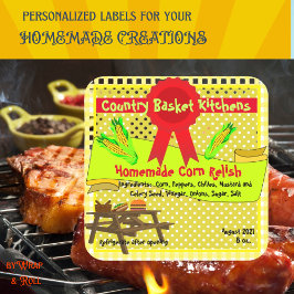 Adesivo Quadrado O Corno Homemade Relish Personalizável Sticker