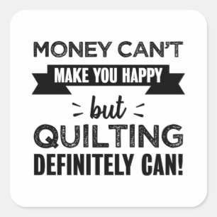 Adesivo Quadrado O corte faz você feliz, o Presente Engraçado