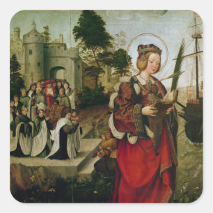 Adesivo Quadrado O Cortege das relíquias de St. Auta