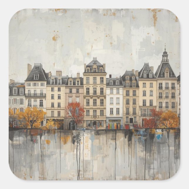 Adesivo Quadrado O Design The Quarters 02  (Frente)