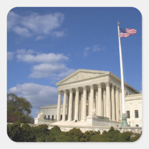 Adesivo Quadrado O edifício da Suprema Corte dos Estados Unidos em