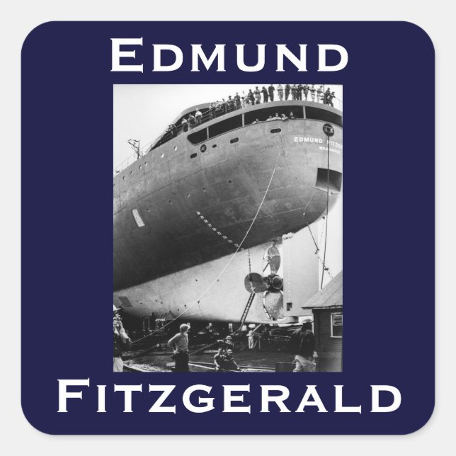 Adesivo Quadrado O Edmund Fitzgerald (Frente)