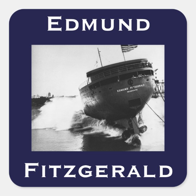 Adesivo Quadrado O Edmund Fitzgerald (Frente)