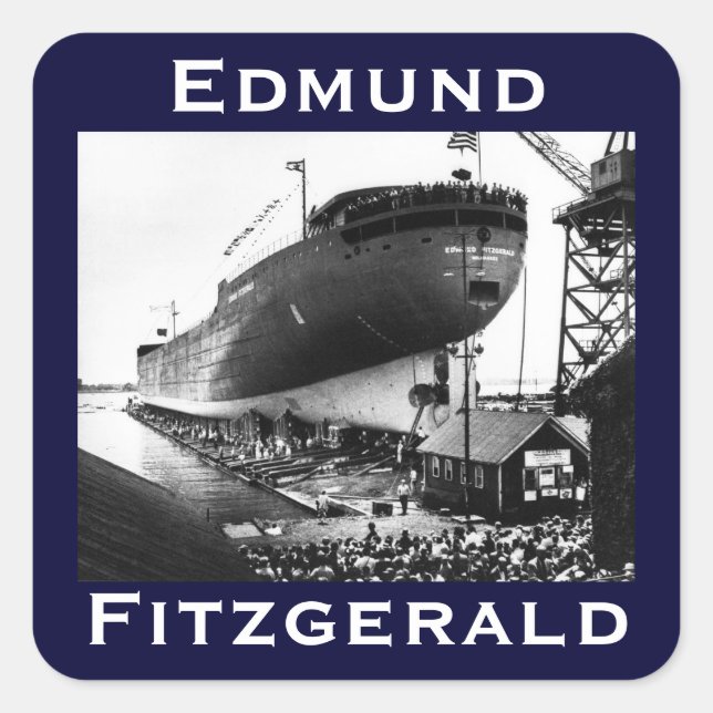 Adesivo Quadrado O Edmund Fitzgerald (Frente)