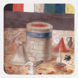 Adesivo Quadrado O equipamento do alquimista, escrito reputedly