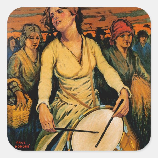 Adesivo Quadrado O Espírito do Poder da Mulher (Frente)