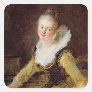 Adesivo Quadrado O estudo, ou a canção, c.1769