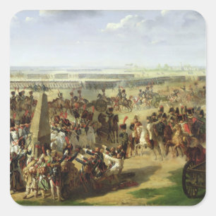 Adesivo Quadrado O Exército Francês Abandonando a Coluna Rosbach
