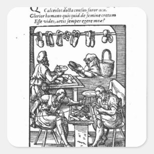 Adesivo Quadrado O fabricante de calçados