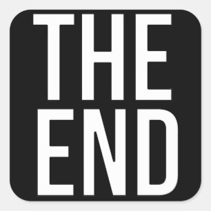 Adesivo Quadrado O Fim