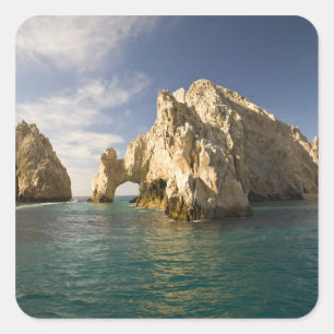 Adesivo Quadrado O fim da terra, o arco perto de Cabo San Lucas, Ba