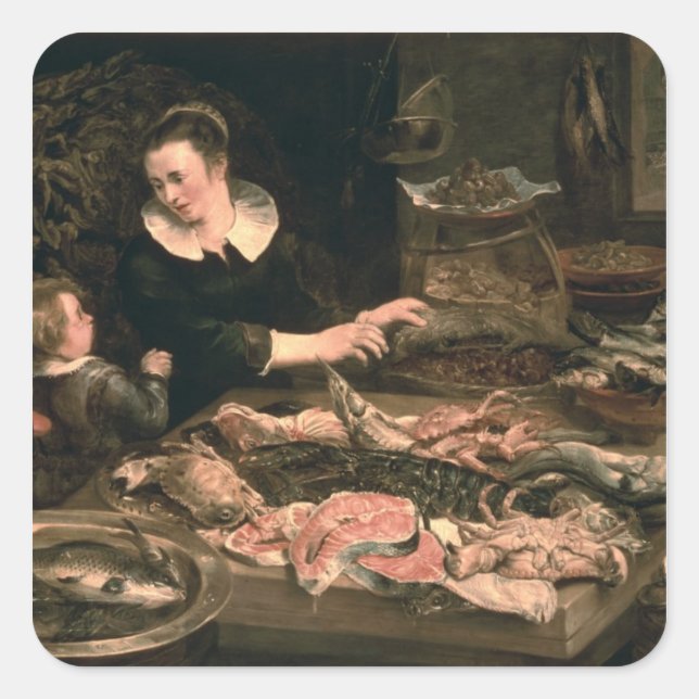 Adesivo Quadrado O Fishmonger (Frente)